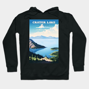 Crater Lake National Park Travel Poster Hoodie